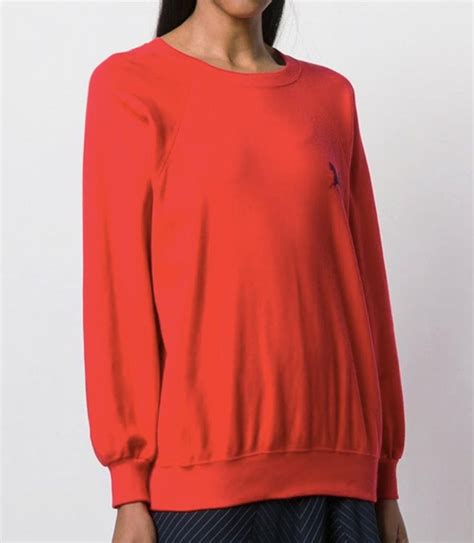 celine red jumper|celine sweatshirt.